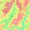 Carte topographique 双江拉祜族佤族布朗族傣族自治县, altitude, relief