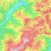Carte topographique Montese, altitude, relief