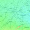 Carte topographique Patna District, altitude, relief