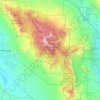 Carte topographique Spring Mountains National Recreation Area, altitude, relief