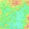 Carte topographique Hongrie, altitude, relief