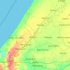 Carte topographique Département de Tivaouane, altitude, relief