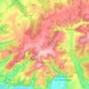 Carte topographique Molosmes, altitude, relief