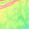Carte topographique Bushkill Township, altitude, relief