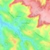 Carte topographique Nesle-Hodeng, altitude, relief