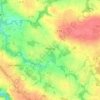 Carte topographique Pludual, altitude, relief