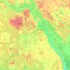 Carte topographique Речицкий район, altitude, relief