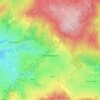 Carte topographique Arbrefontaine, altitude, relief