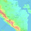 Carte topographique Sumatra du Sud, altitude, relief