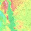 Carte topographique Région de Kigoma, altitude, relief