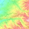 Carte topographique Cervera, altitude, relief