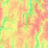 Carte topographique Тамбовская область, altitude, relief