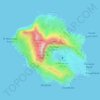 Carte topographique White Island, altitude, relief