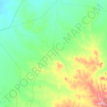 Carte topographique North Star, altitude, relief