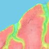 Carte topographique Saint-Pierre-en-Port, altitude, relief