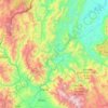 Carte topographique Bagua, altitude, relief