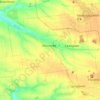 Carte topographique Селидівська міська громада, altitude, relief