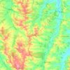 Carte topographique Castillon-Debats, altitude, relief
