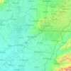 Carte topographique Hajdú-Bihar megye, altitude, relief