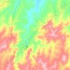 Carte topographique Cow Flat, altitude, relief