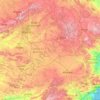 Carte topographique Castilla-La Mancha, altitude, relief