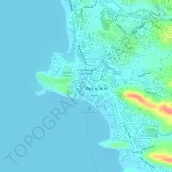 Carte topographique Libis, altitude, relief