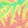 Carte topographique Galtür, altitude, relief
