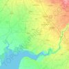 Carte topographique Anand District, altitude, relief