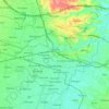 Carte topographique Surakarta, altitude, relief