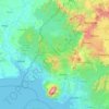 Carte topographique Sud-Ouest, altitude, relief