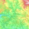 Carte topographique Žďár nad Sázavou, altitude, relief