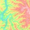 Carte topographique Humphreys County, altitude, relief