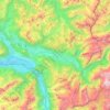 Carte topographique Le Giffre, altitude, relief