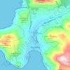 Carte topographique Hout Bay, altitude, relief