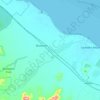 Carte topographique Bluewater, altitude, relief