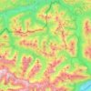 Carte topographique Eben am Achensee, altitude, relief
