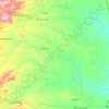 Carte topographique Greater Giyani Local Municipality, altitude, relief