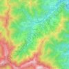 Carte topographique Arantza, altitude, relief