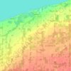 Carte topographique Town of Wilson, altitude, relief