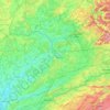 Carte topographique Haute-Saône, altitude, relief