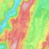 Carte topographique Sonthonnax-la-Montagne, altitude, relief