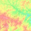 Carte topographique Jack County, altitude, relief