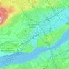 Carte topographique Sainte-Foy–Sillery–Cap-Rouge, altitude, relief