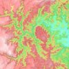 Carte topographique Oxley Wild Rivers National Park, altitude, relief
