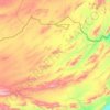 Carte topographique Kakar Khurasan Tehsil, altitude, relief