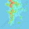 Carte topographique อำเภอเมืองภูเก็ต, altitude, relief