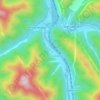 Carte topographique Greenville, altitude, relief