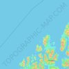 Carte topographique Øksnes, altitude, relief