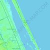 Carte topographique Daytona Beach Shores, altitude, relief