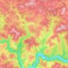 Carte topographique Orniac, altitude, relief